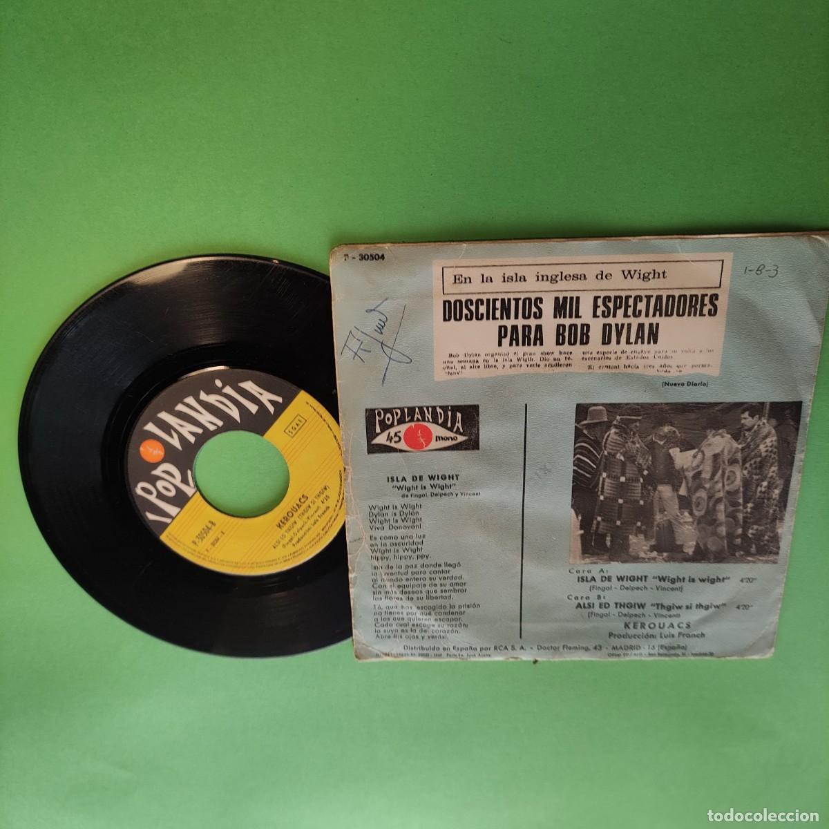 Discos de vinilo: SINGLE . KEROUACS ** ISLA DE WIGHT ** JUANI - Foto 3