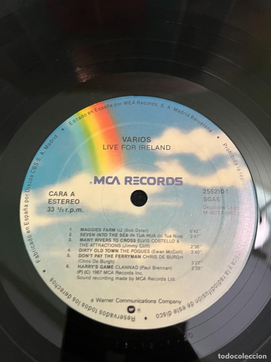 Discos de vinilo: Live For Ireland concierto - Foto 4