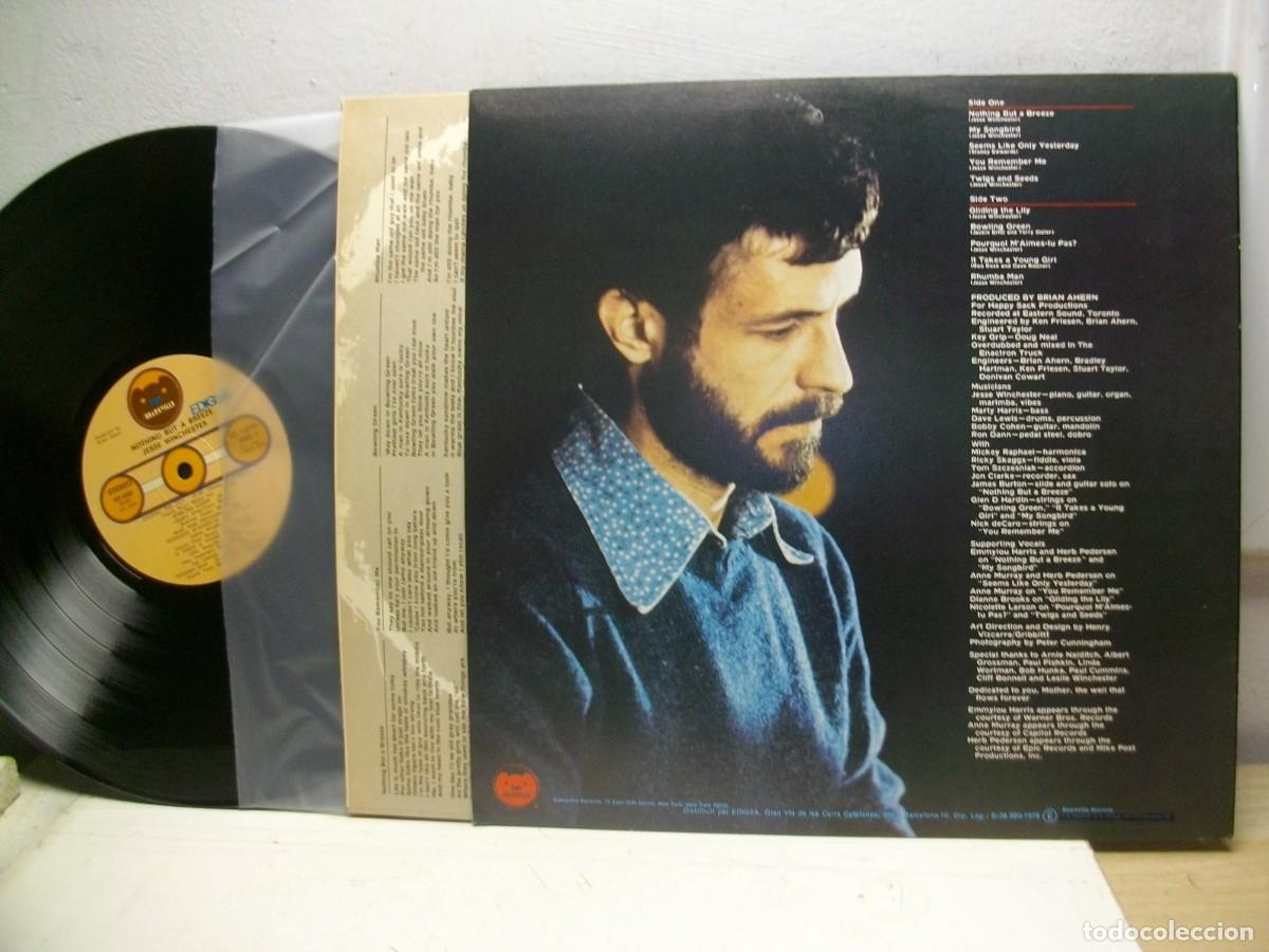 Discos de vinilo: Jesse Winchester &ndash; Nothing But A Breeze LP - Foto 2