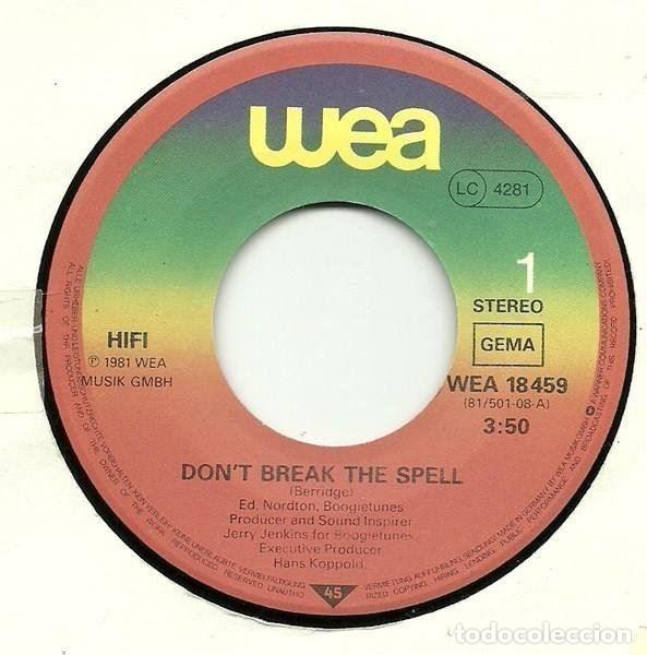Discos de vinilo: hifi 45t don t break the spell. (with insert) EX EX - Foto 2