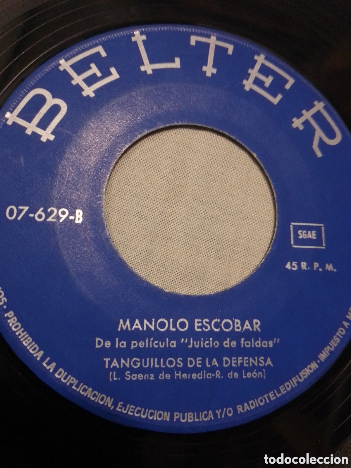 Discos de vinilo: VINILO PEQUE&Ntilde;O DE MANOLO ESCOBAR - Foto 3