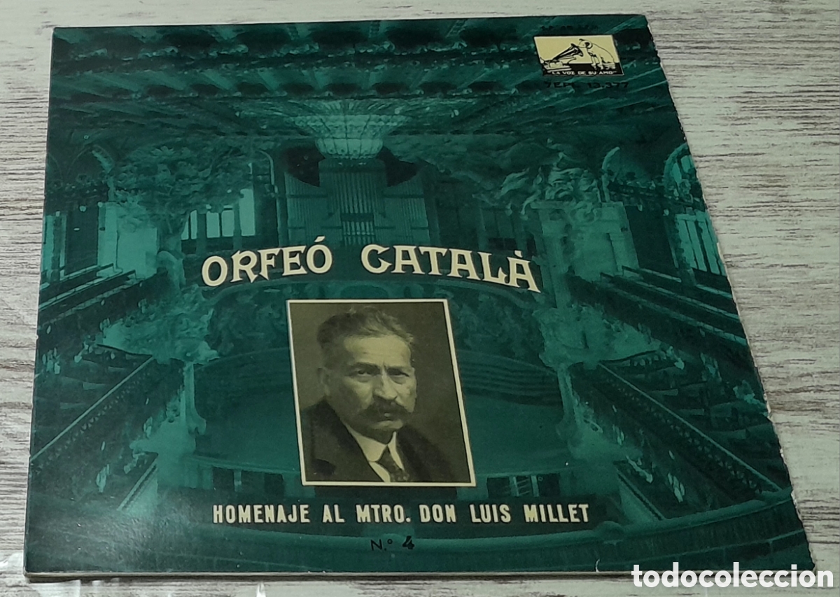 Discos de vinilo: ORFE&Oacute; CATAL&Agrave; - HOMENAJE AL MTRO. DON LUIS MILLET - Foto 1
