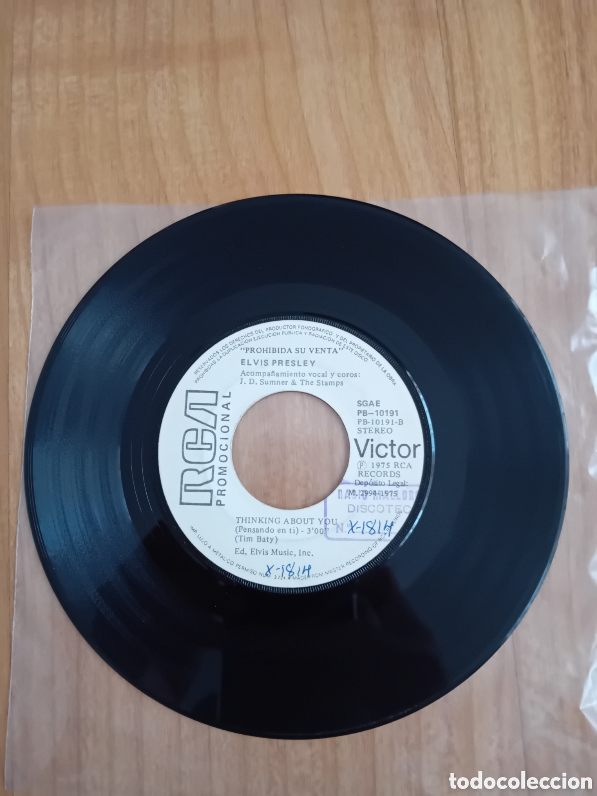 Discos de vinilo: ELVIS PRESLEY. THINKING ABOUT YOU. MY BOY - Foto 2