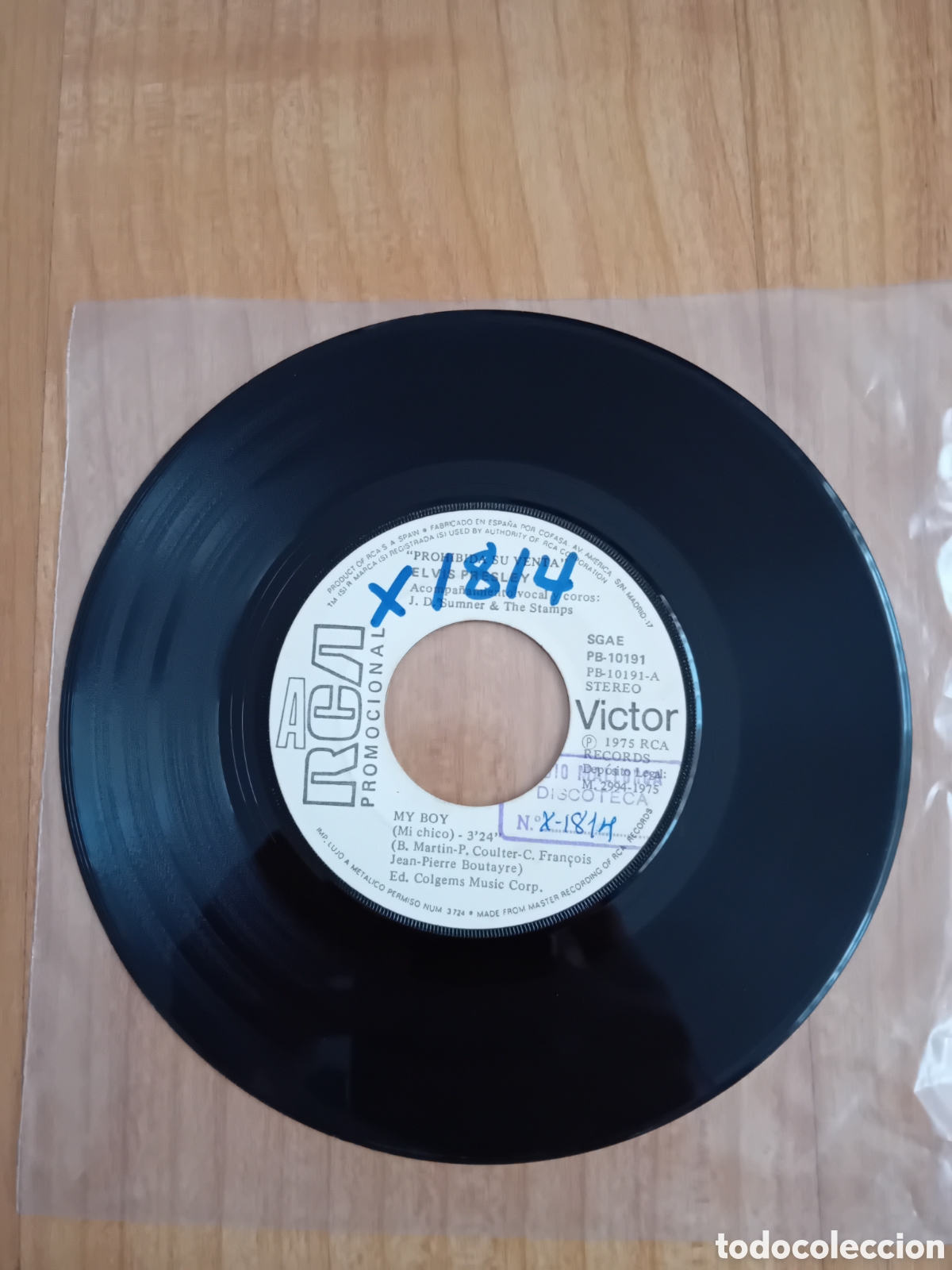 Discos de vinilo: ELVIS PRESLEY. THINKING ABOUT YOU. MY BOY - Foto 1