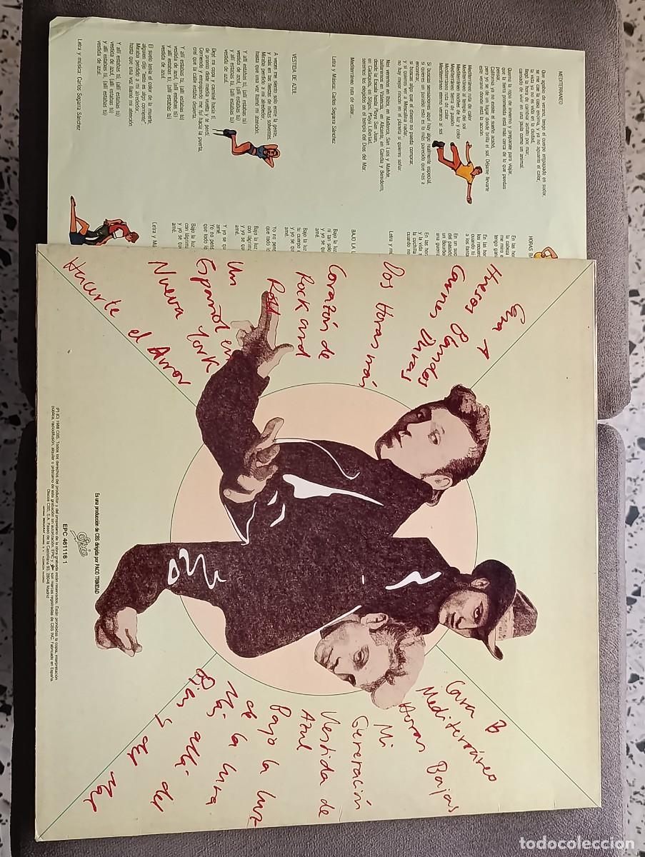 Discos de vinilo: LP LOS REBELDES MS ALLA DEL BIEN Y DEL MAR - Foto 2