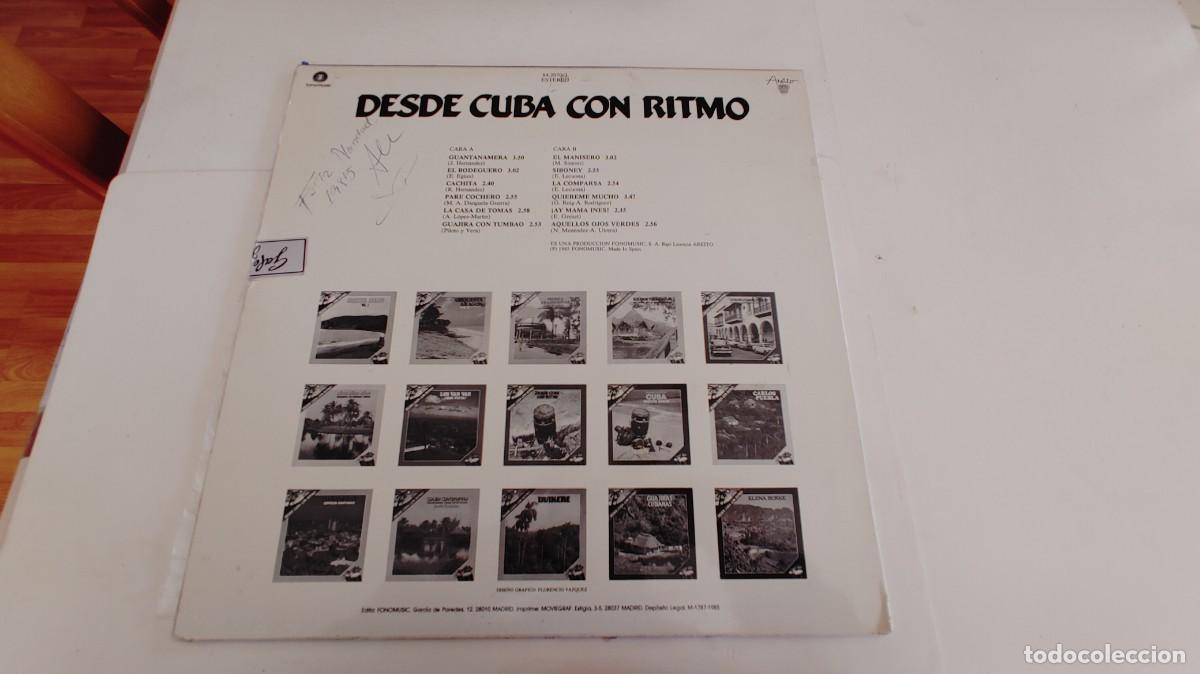 Discos de vinilo: DESDE CUBA CON RITMO-LP ORQUESTA ARAGON - Foto 2