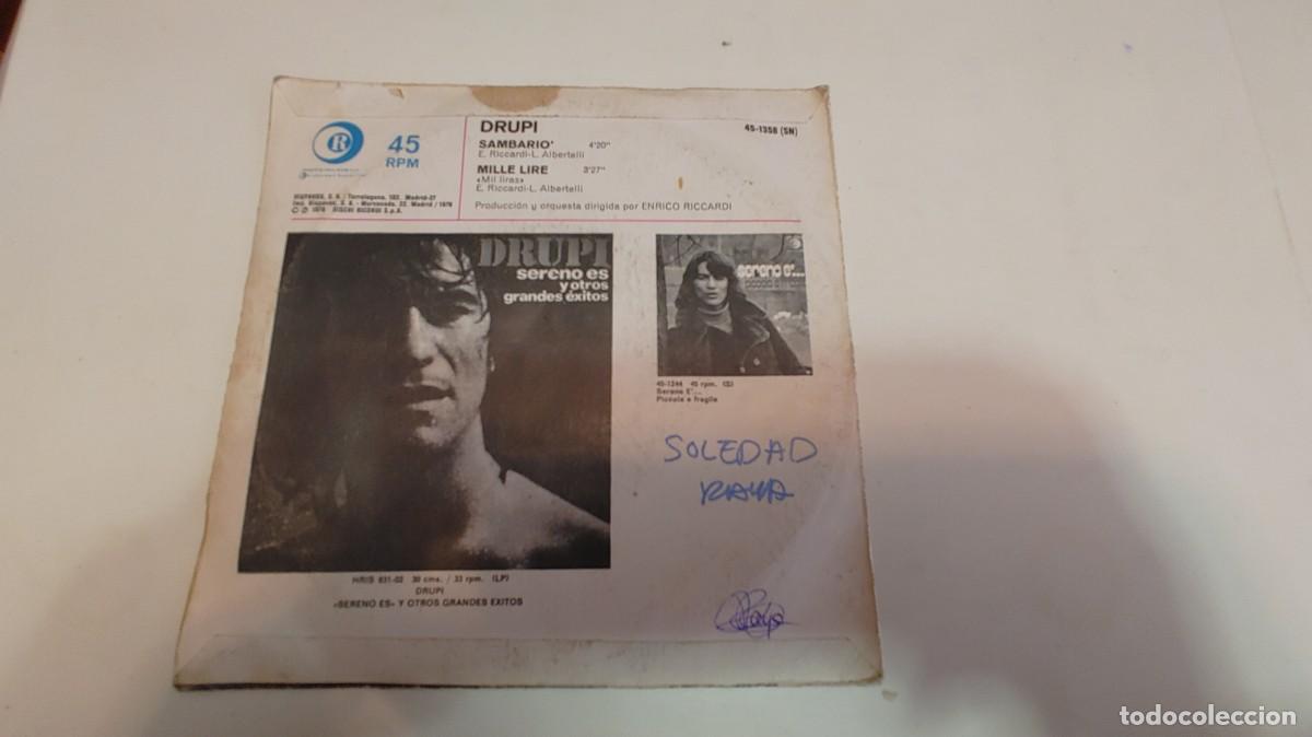 Discos de vinilo: DRUPI-SINGLE SAMBARIO - Foto 2