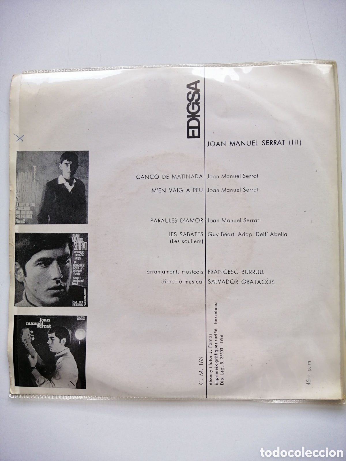 Discos de vinilo: Joan manuel serrat can&ccedil;&oacute; de matinada vinilo - Foto 2