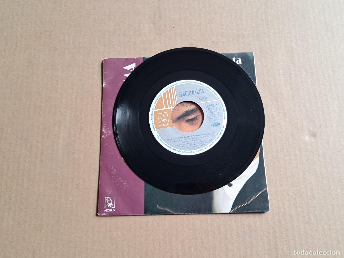 Discos de vinilo: SERGIO DALMA - UNA HISTORIA DISTINTA SINGLE 1992 - Foto 2