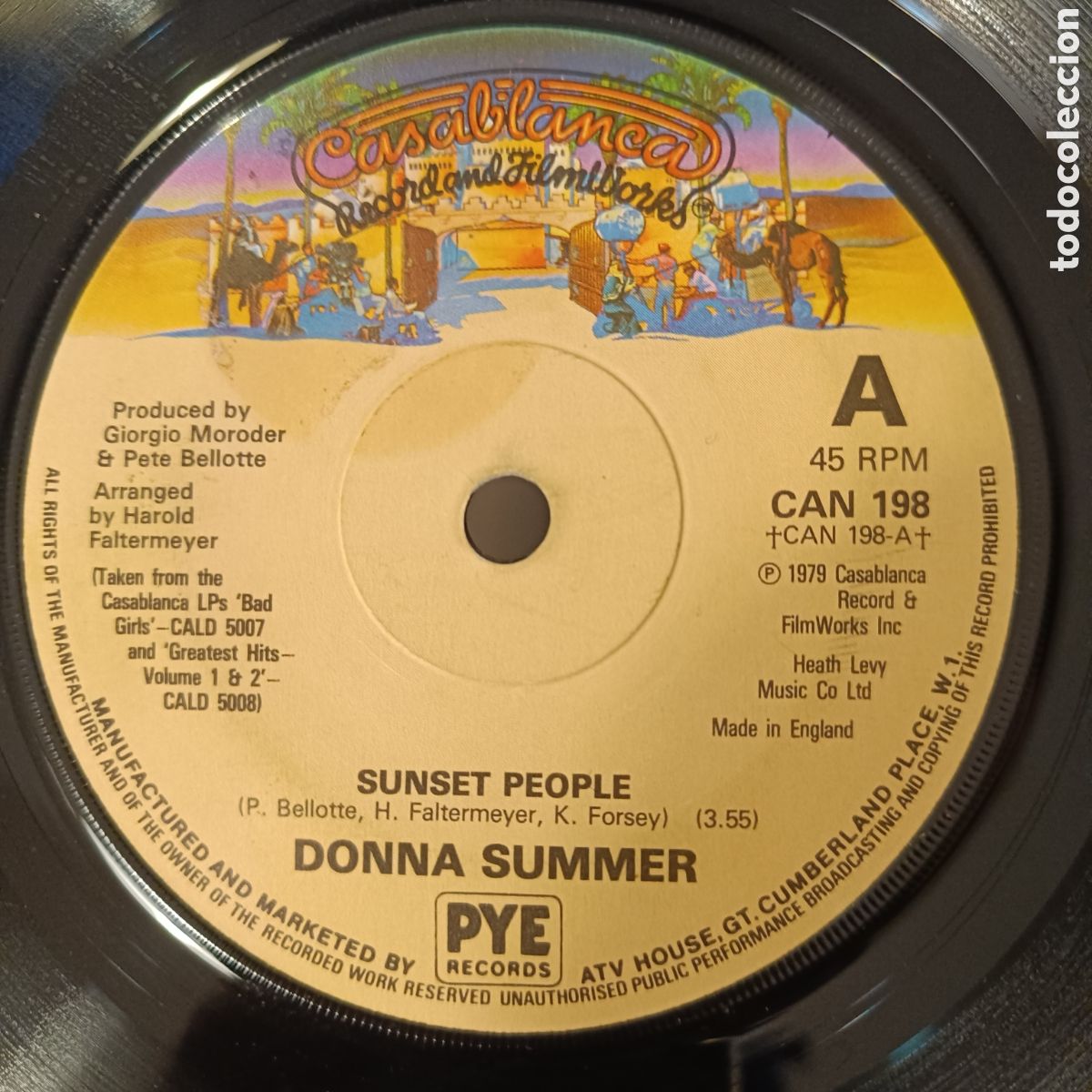 Discos de vinilo: Donna Summer &lrm;&ndash; Sunset People - Foto 1