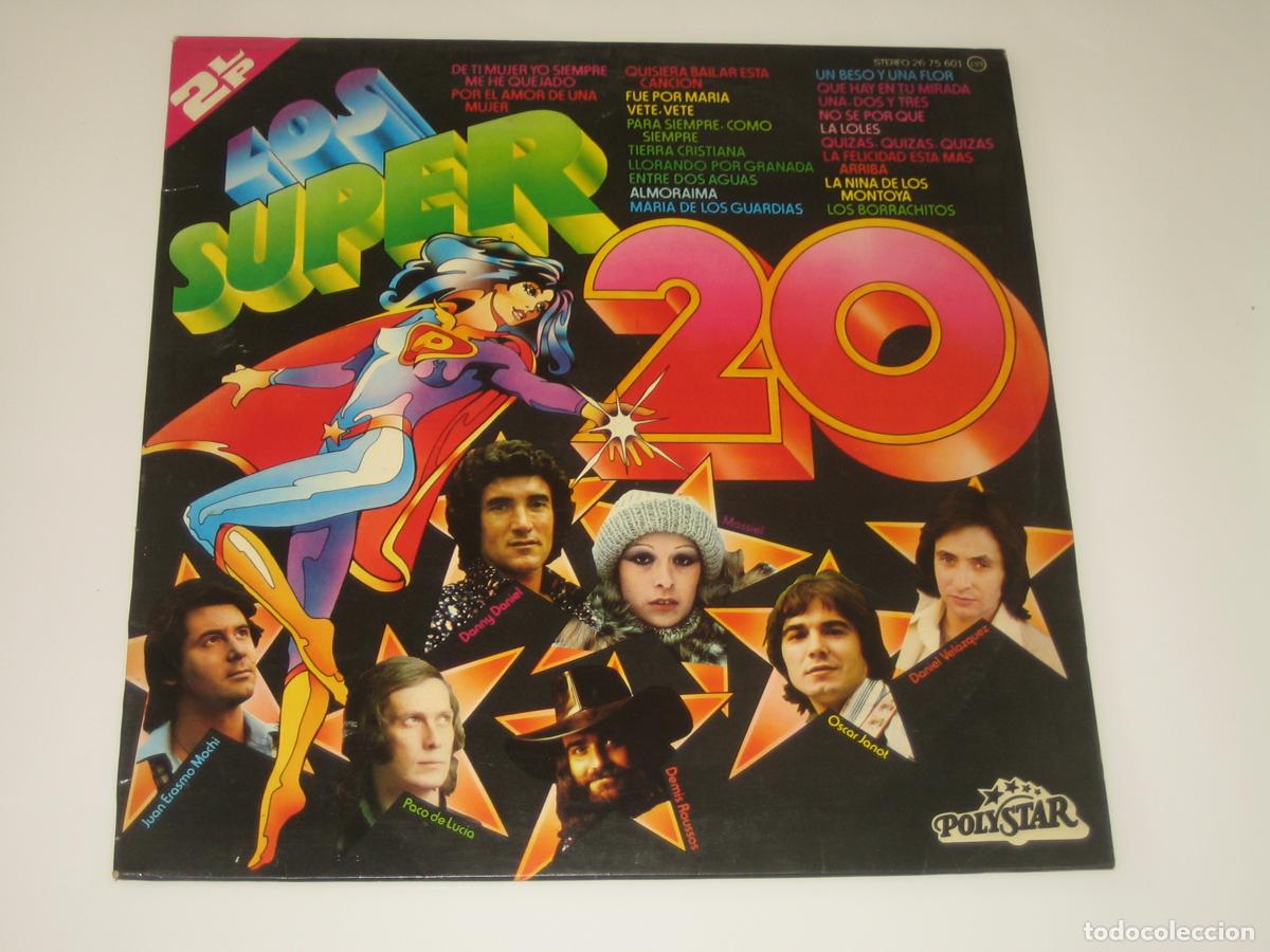 Discos de vinilo: DISCOFERTA - LPS - LOS SUPER 20 - DOBLE LP - Foto 1