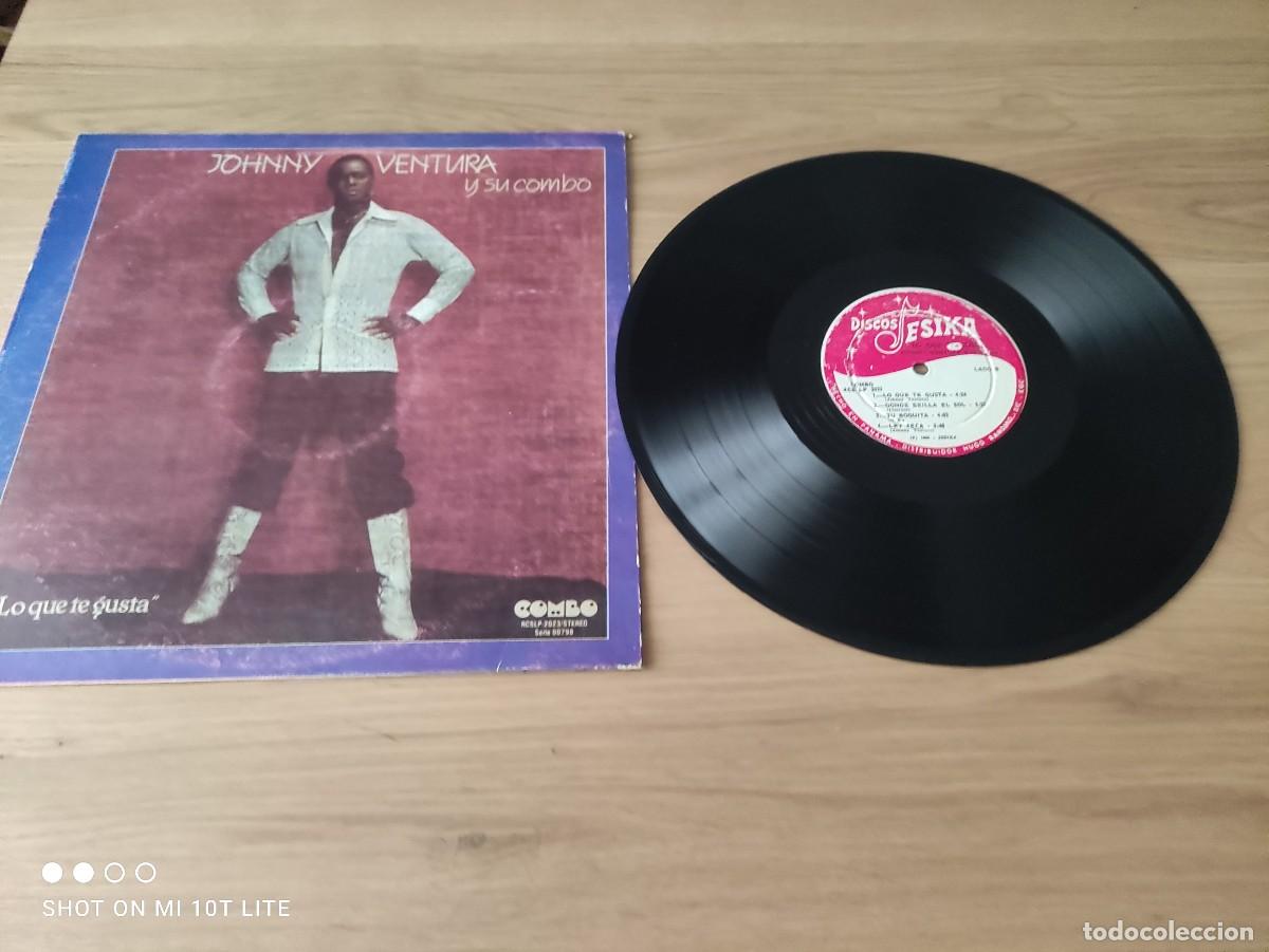 Vinyl records: DIFICIL LP 1981. JOHNNY VENTURA Y SU CONJUNTO - LO QUE TE GUSTA - COMBO RCSLP 2023 SERIE 00798 -