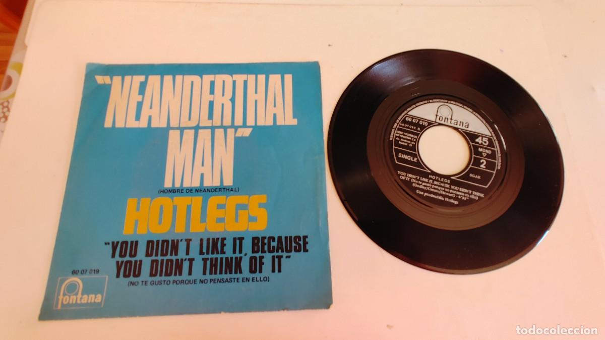 Discos de vinilo: HOTLEGS-SINGLE NEADERTHAL MAN - Foto 1