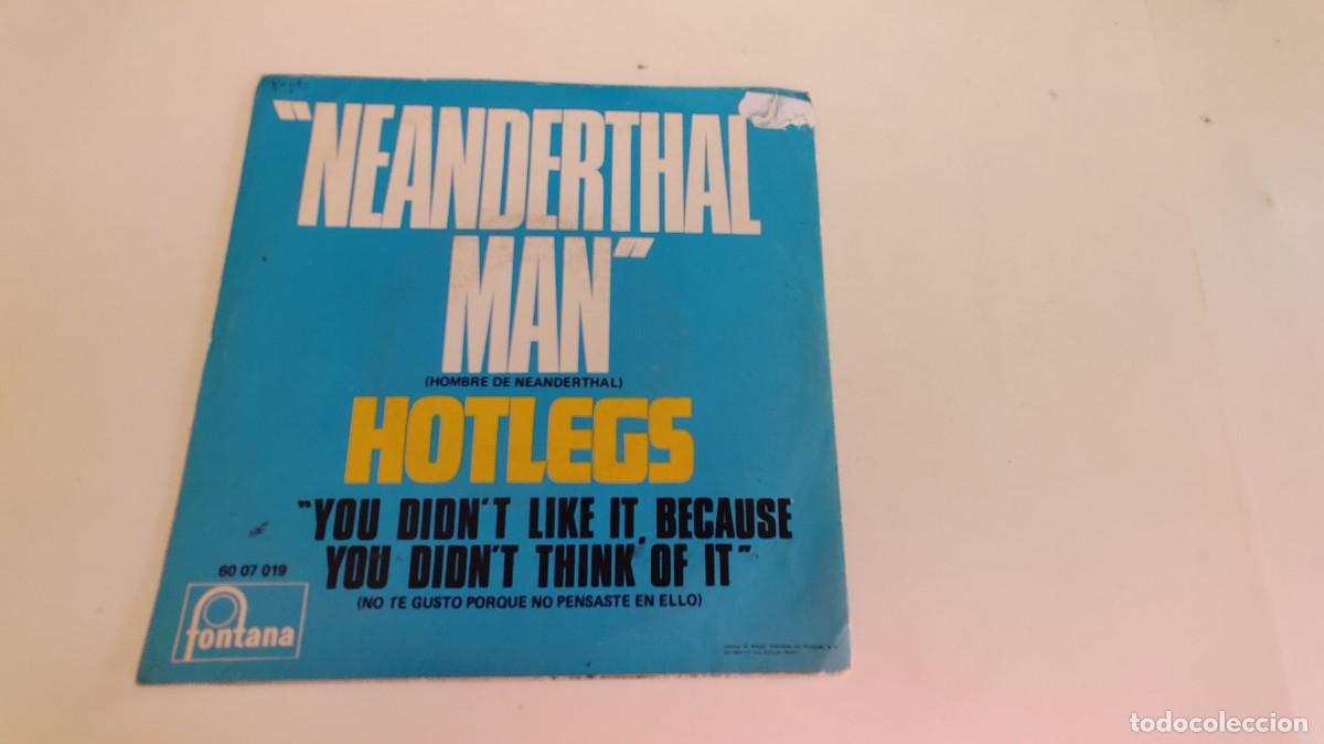 Discos de vinilo: HOTLEGS-SINGLE NEADERTHAL MAN - Foto 2
