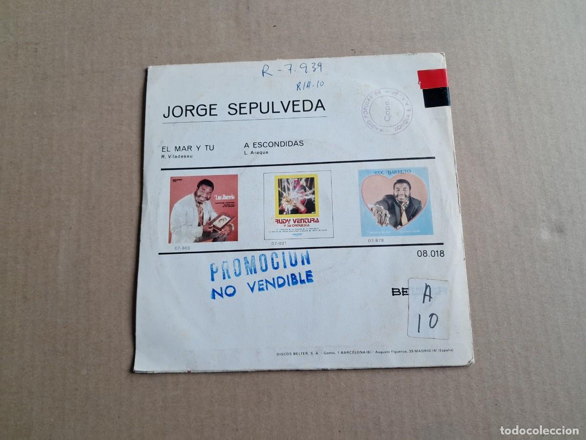 Discos de vinilo: JORGE SEPULVEDA - EL MAR Y TU SINGLE 1971 - Foto 3