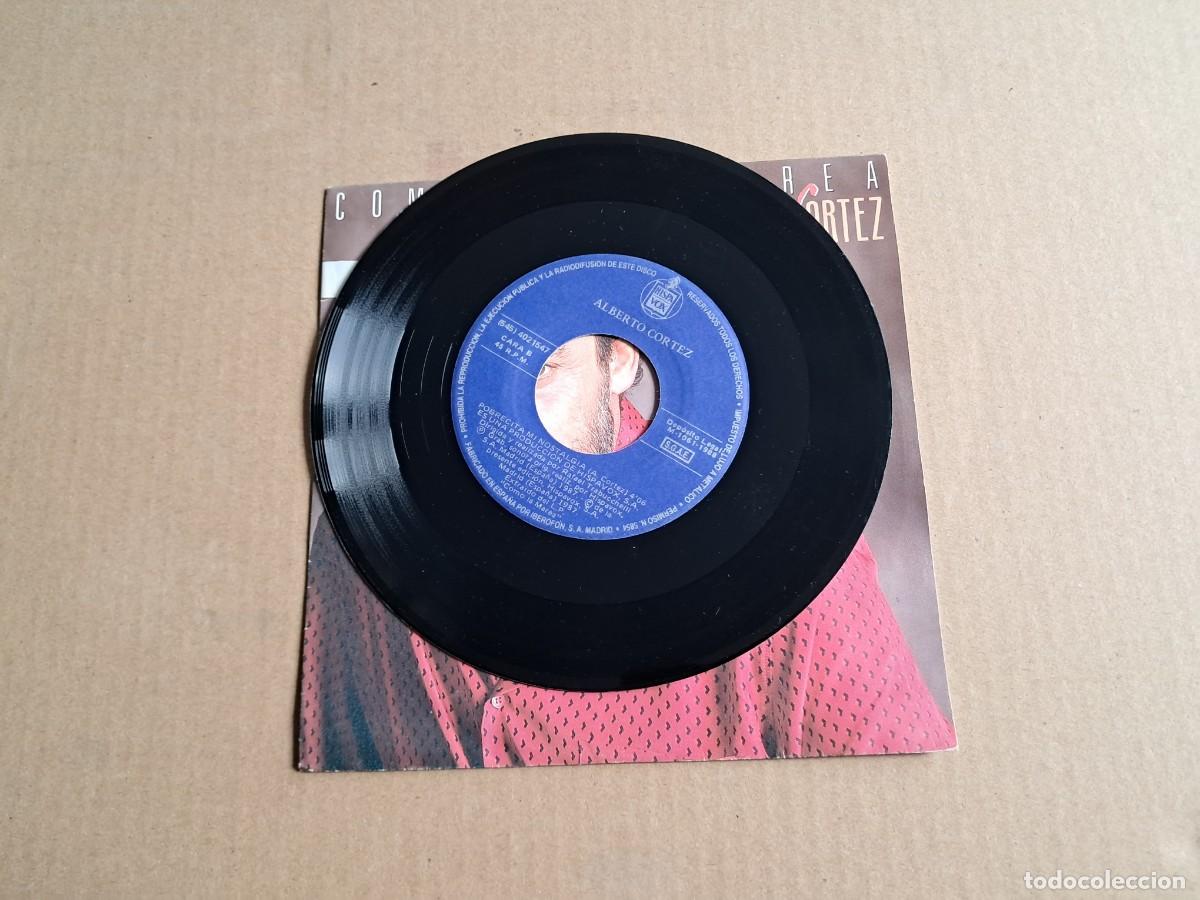 Discos de vinilo: ALBERTO CORTEZ - COMO LA MAREA SINGLE 1987 - Foto 2