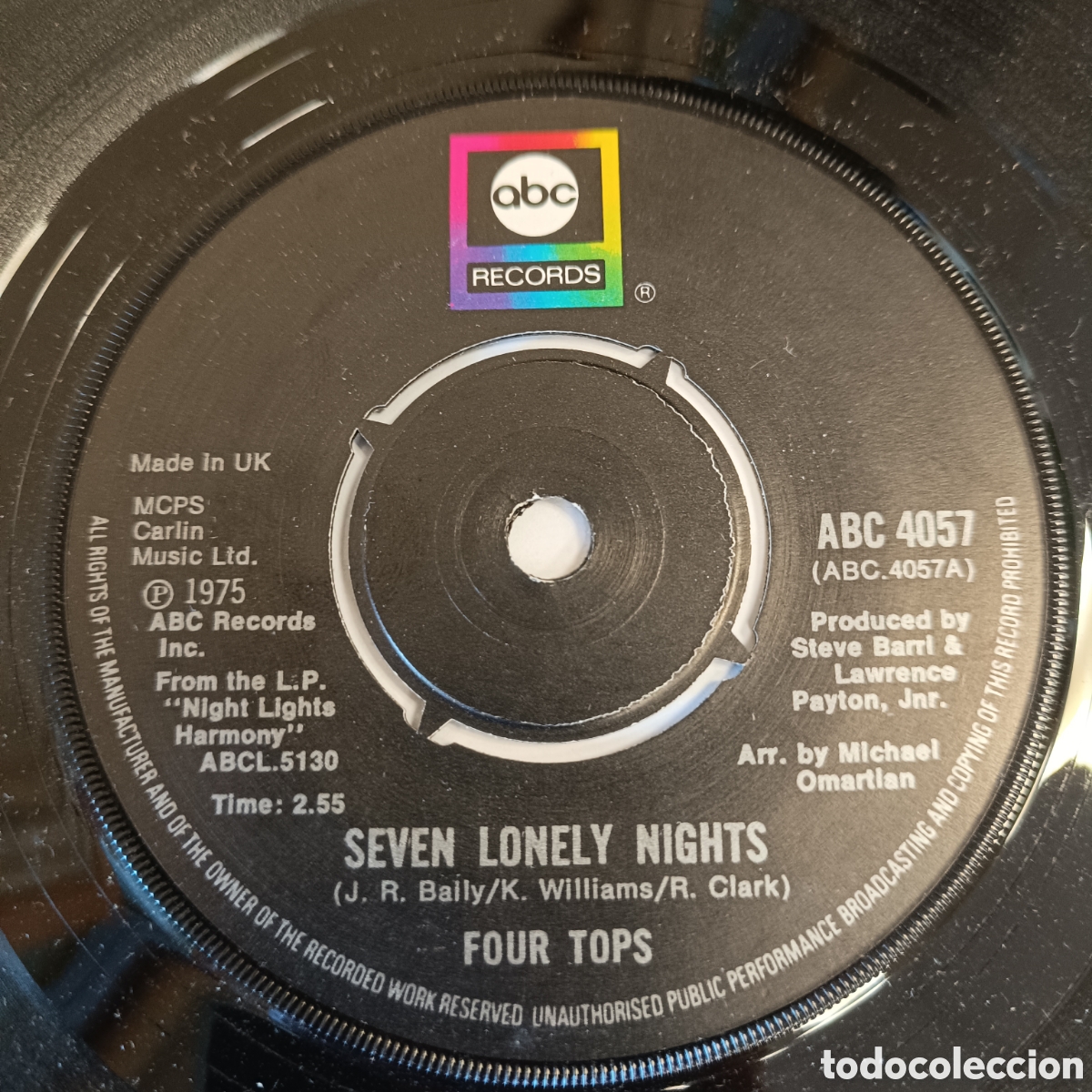 Discos de vinilo: Four Tops &lrm;&ndash; Seven Lonely Nights - Foto 1