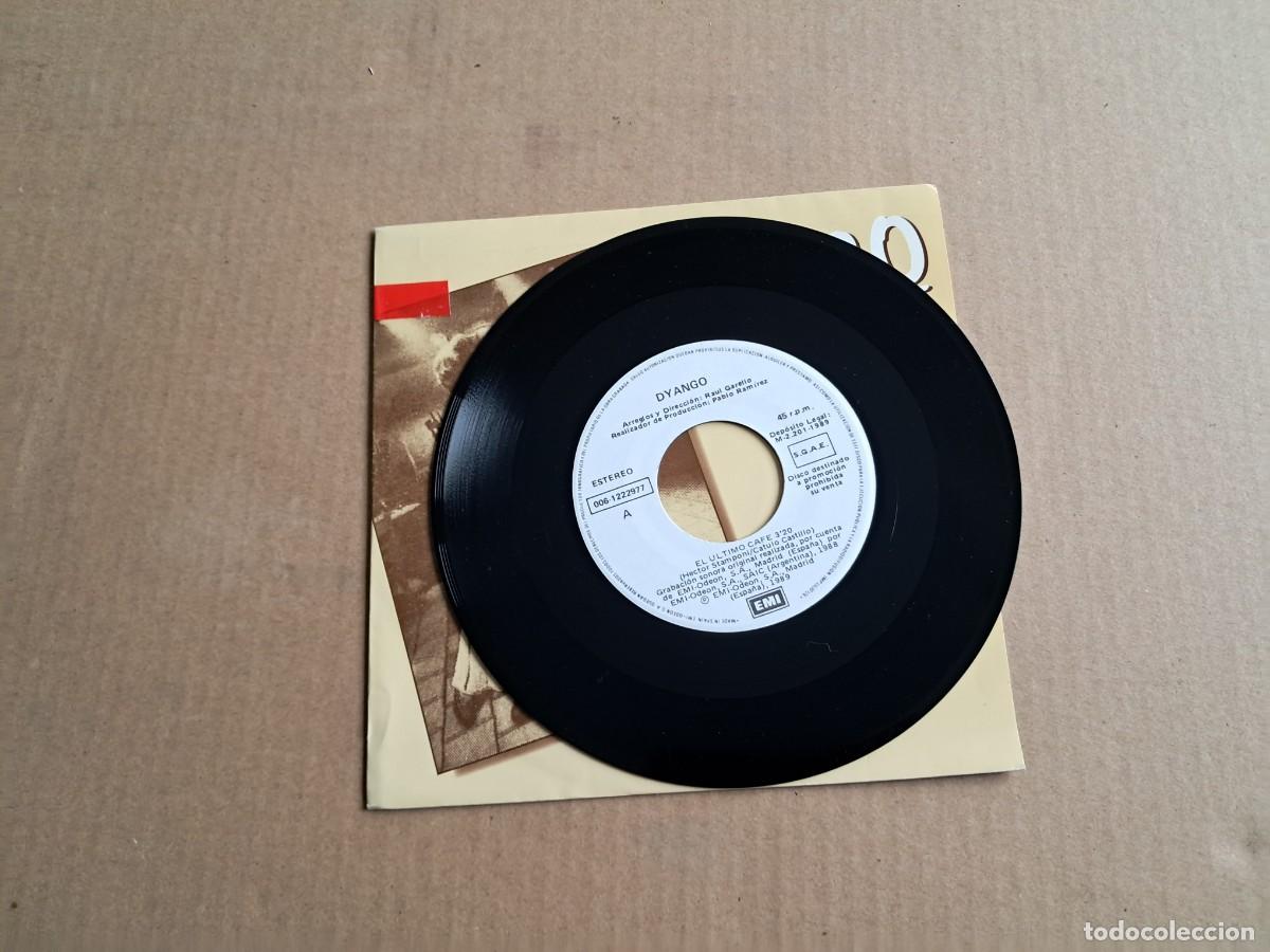 Discos de vinilo: DYANGO - EL ULTIMO CAFE SINGLE PROMOCIONAL 1989 - Foto 2