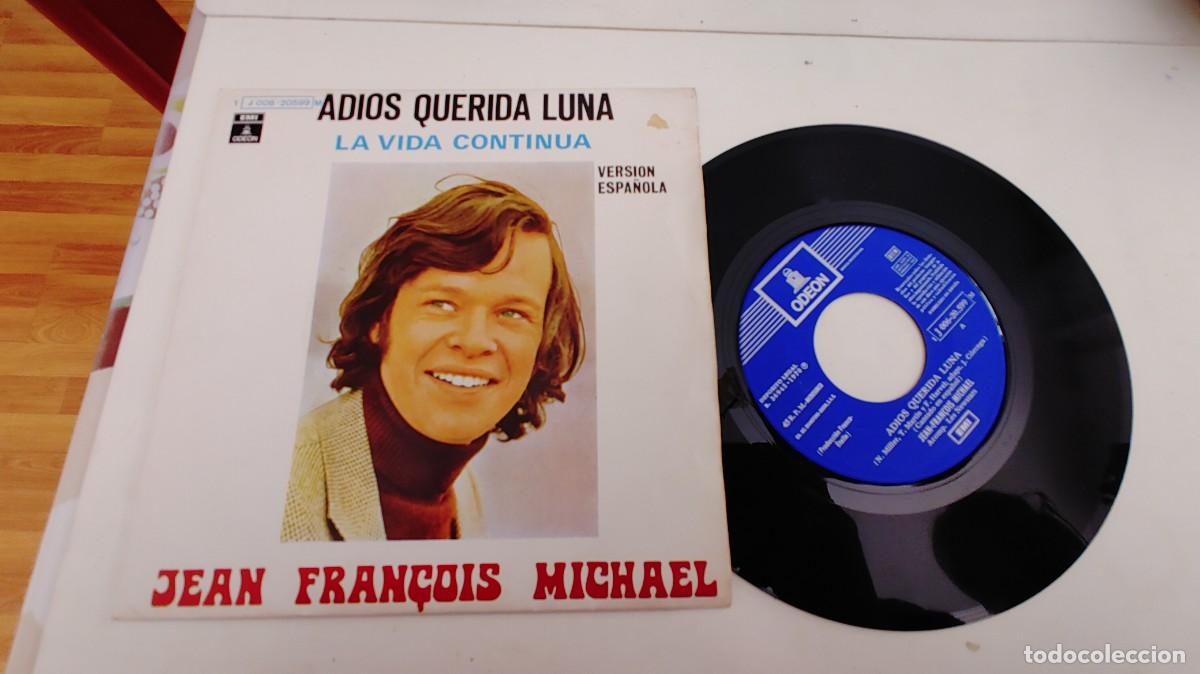 Discos de vinilo: JEAN FRAN&Ccedil;OIS MICHEL-SINGLE ADIOS QUERIDA LUNA - Foto 1