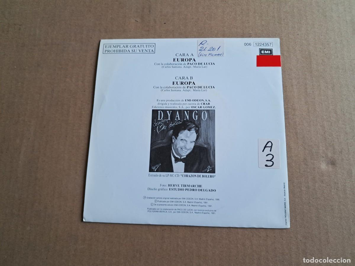 Discos de vinilo: DYANGO - EUROPA SINGLE PROMOCIONAL 1991 - Foto 3
