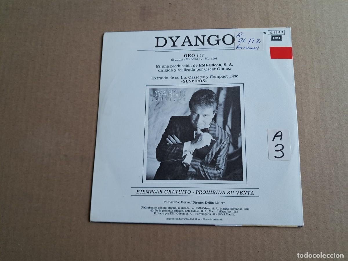 Discos de vinilo: DYANGO - ORO SINGLE PROMOCIONAL 1989 - Foto 3