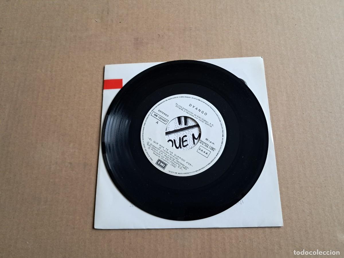 Discos de vinilo: DYANGO - EL QUE MAS TE HA QUERIDO SINGLE PROMOCIONAL 1990 - Foto 2