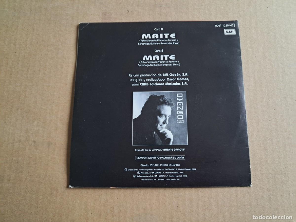 Discos de vinilo: DYANGO - MAITE SINGLE PROMOCIONAL 1992 - Foto 3