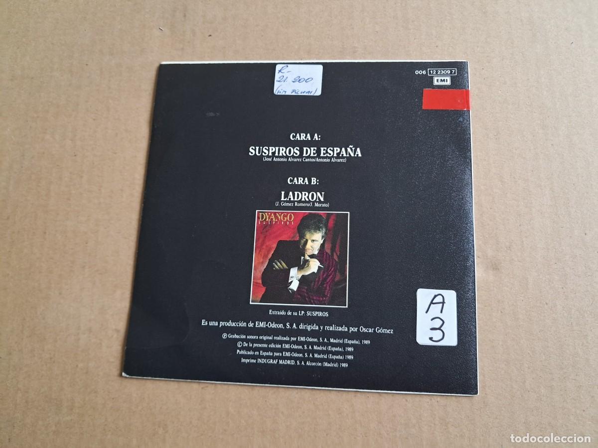 Discos de vinilo: DYANGO - SUSPIROS DE ESPA&Ntilde;A SINGLE 1989 - Foto 3