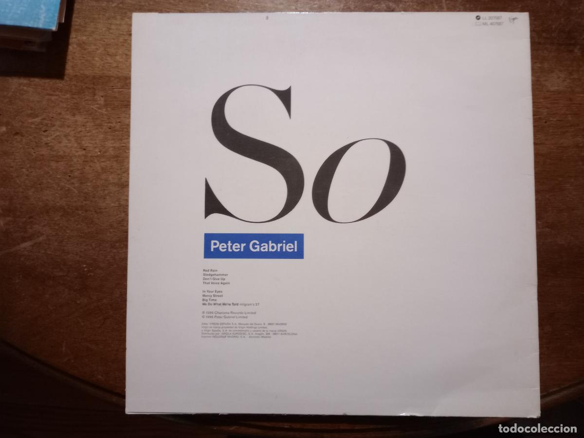 Discos de vinilo: Peter Gabriel - So - - Foto 2