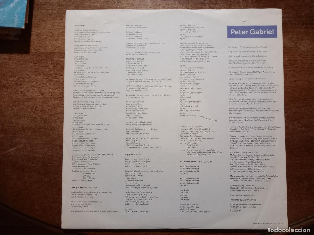 Discos de vinilo: Peter Gabriel - So - - Foto 4