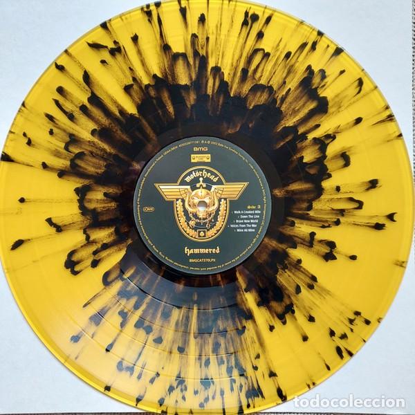 Discos de vinilo: Mot&ouml;rhead &ndash; Hammered - Yellow & Black Splatter - PRECINTADO - Foto 4
