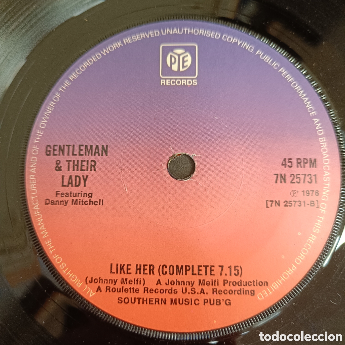 Discos de vinilo: Gentleman & Their Lady Featuring Danny Mitchell &ndash; ...Like Her! - Foto 1