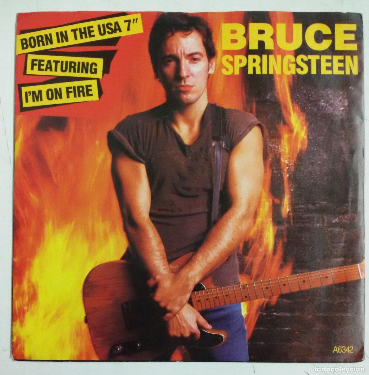 Discos de vinilo: Bruce Springsteen Im On Fire Single 7&rdquo; UK 1985 - Foto 1