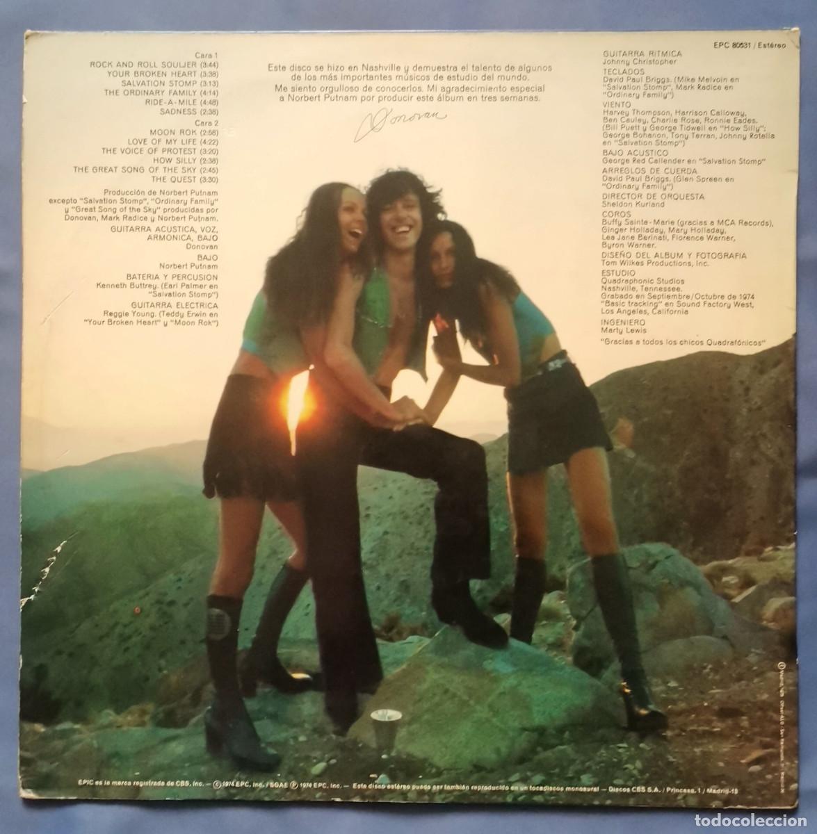 Discos de vinilo: Donovan &lrm;&ndash; 7-Tease LP, Spain 1974 - Foto 2