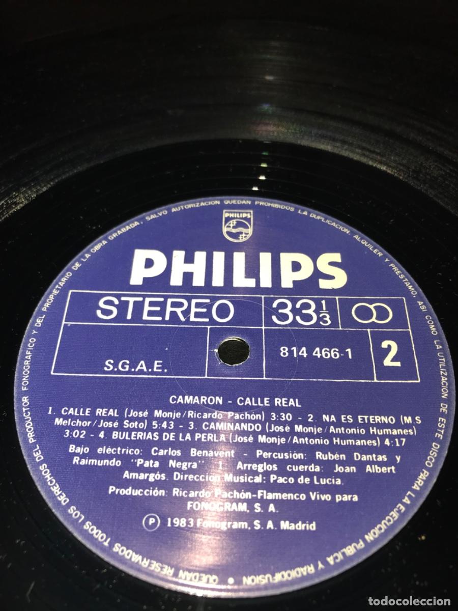 Discos de vinilo: VINILO DE CAMAR&Oacute;N DE LA ISLA-CALLE REAL-ORIGINAL 1983 - Foto 3