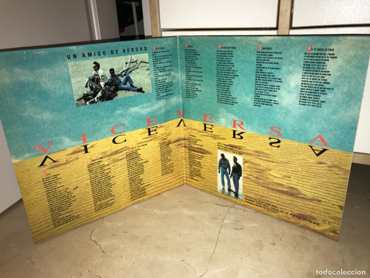Discos de vinilo: VICEVERSA-UN AMIGO DE VERDAD-GATEFOLD-ORIGINAL 1993 - Foto 3