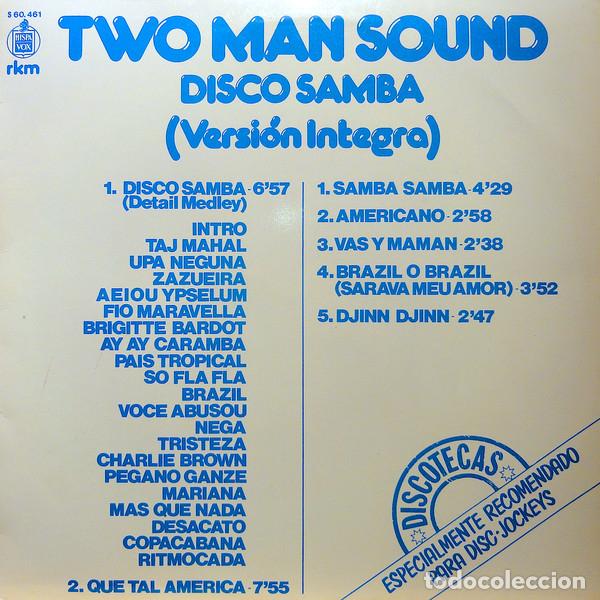 Discos de vinilo: Two Man Sound - Disco Samba (Versi&oacute;n Integra) (LP, Album) - Foto 1