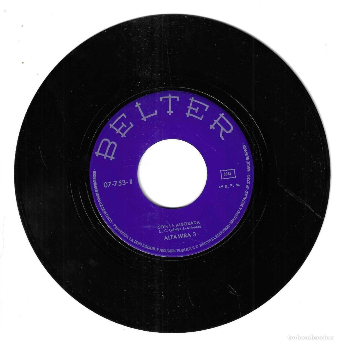 Discos de vinilo: ALTAMIRA 3 - PUBLUCO - CON LA ALBORADA - BELTER 1970 - Foto 3