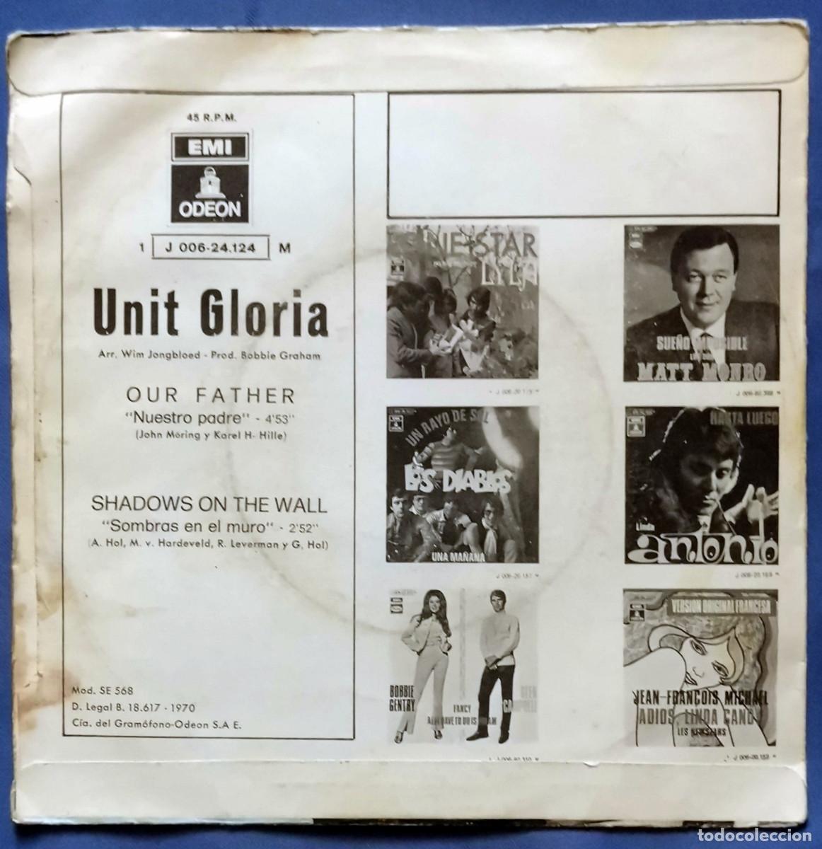 Discos de vinilo: Unit Gloria &lrm;&ndash; Our Father Spain 1970 - Foto 2
