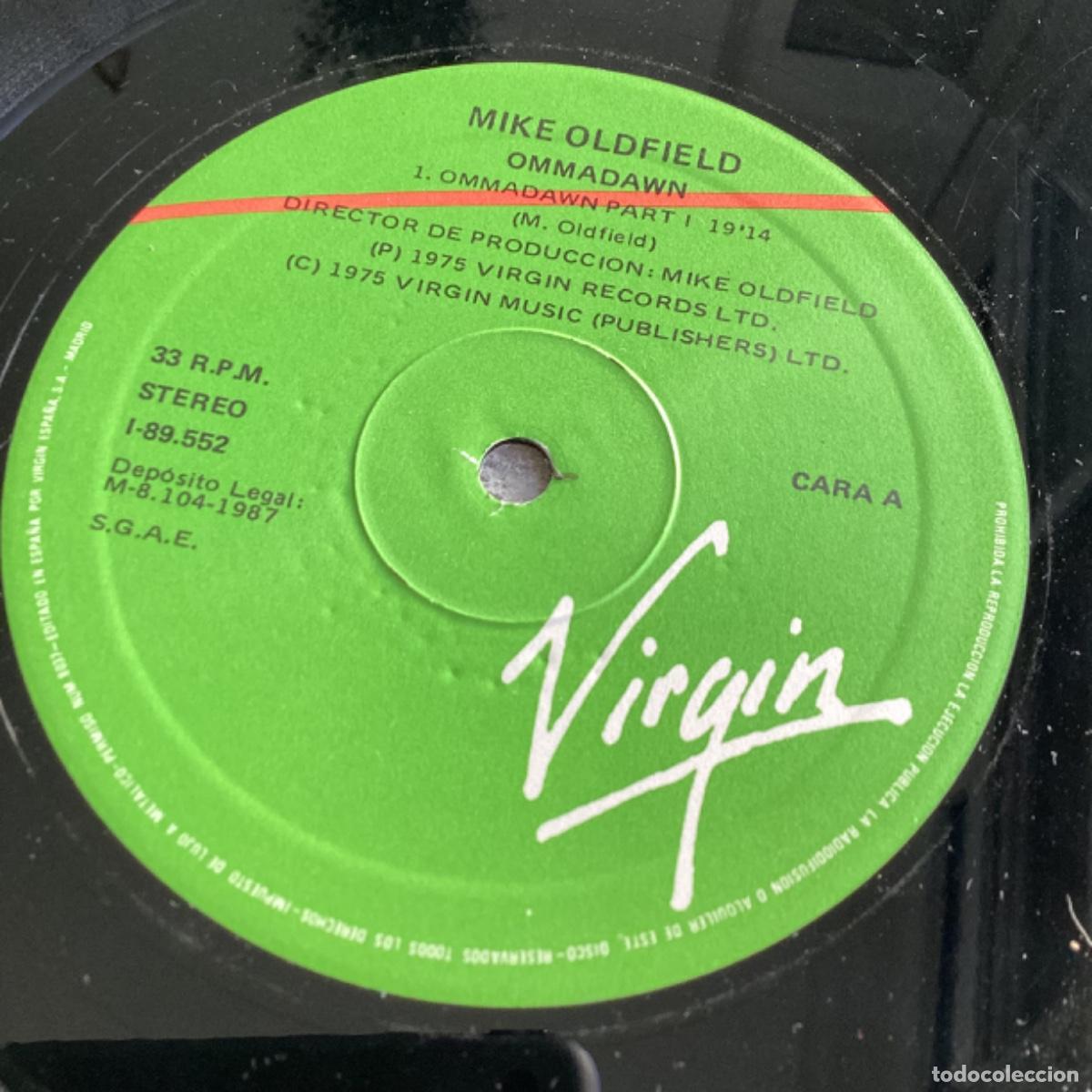 Discos de vinilo: V210 LP Mike Oldfield - Ommadawn - Virgin 1987 - Foto 4