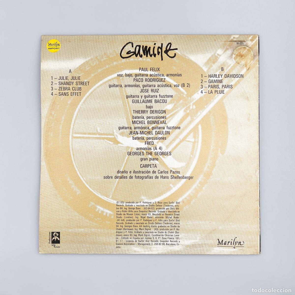 Discos de vinilo: LP. Gamine. Harley Davidson (NM-/VG+) - Foto 2