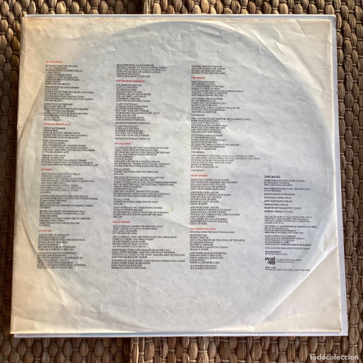 Discos de vinilo: V223 LP Chirs Rea - On the beach - Polygram 1986 - Foto 3