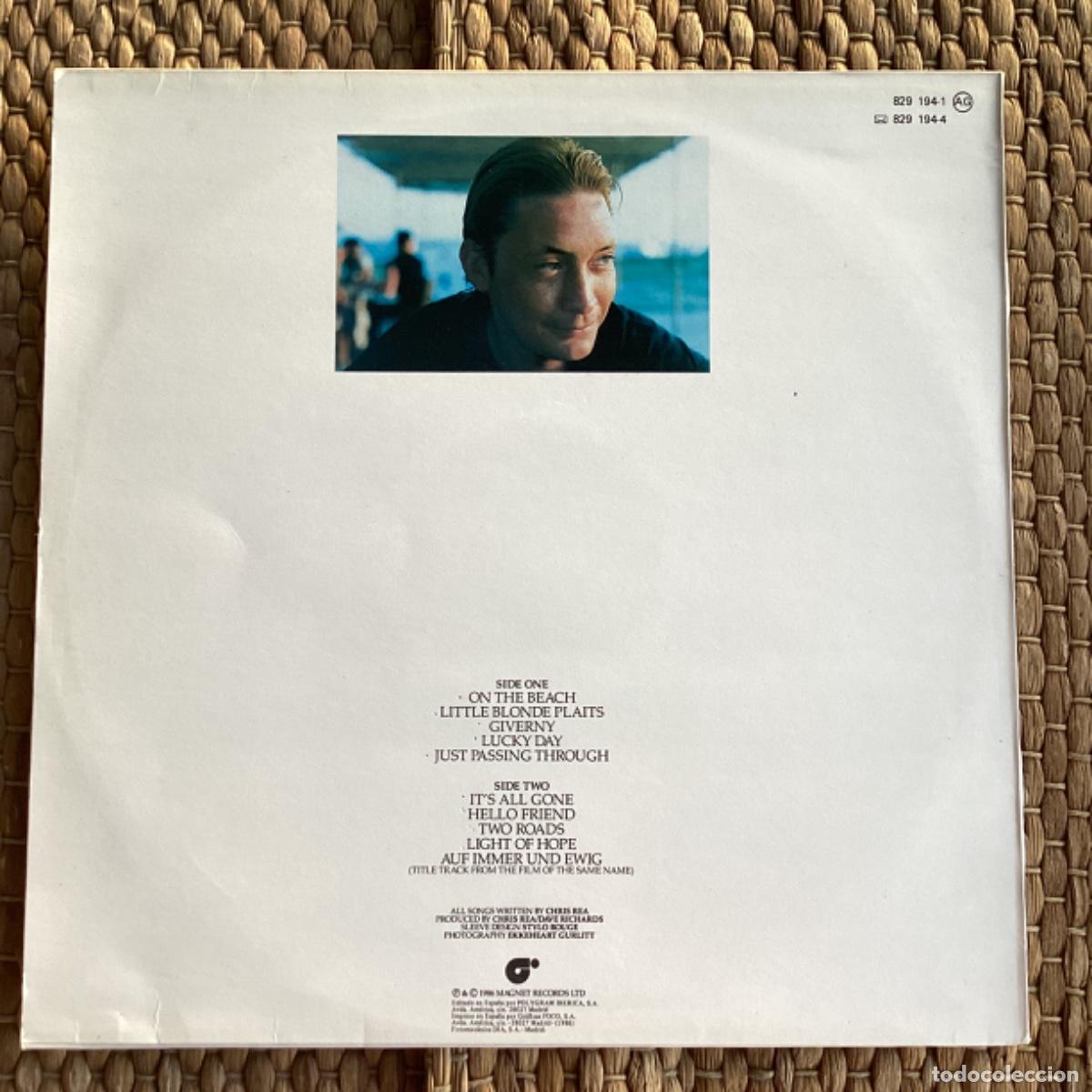 Discos de vinilo: V223 LP Chirs Rea - On the beach - Polygram 1986 - Foto 5