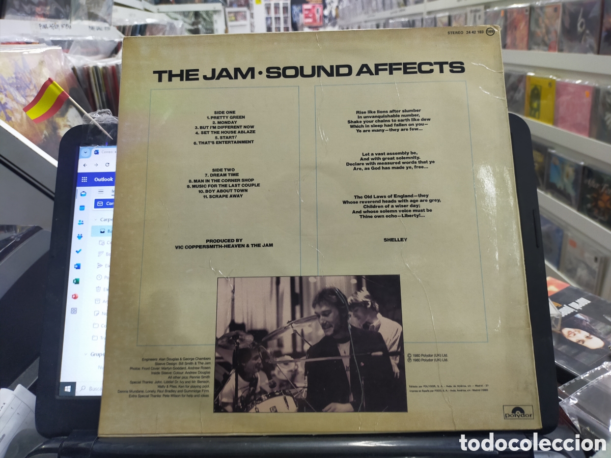 Discos de vinilo: Jam lp sound affects Espa&ntilde;a 1980 - Foto 2