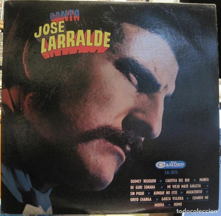 Discos de vinilo: Jos&eacute; Larralde &ndash; Canta Jos&eacute; Larralde - Foto 1
