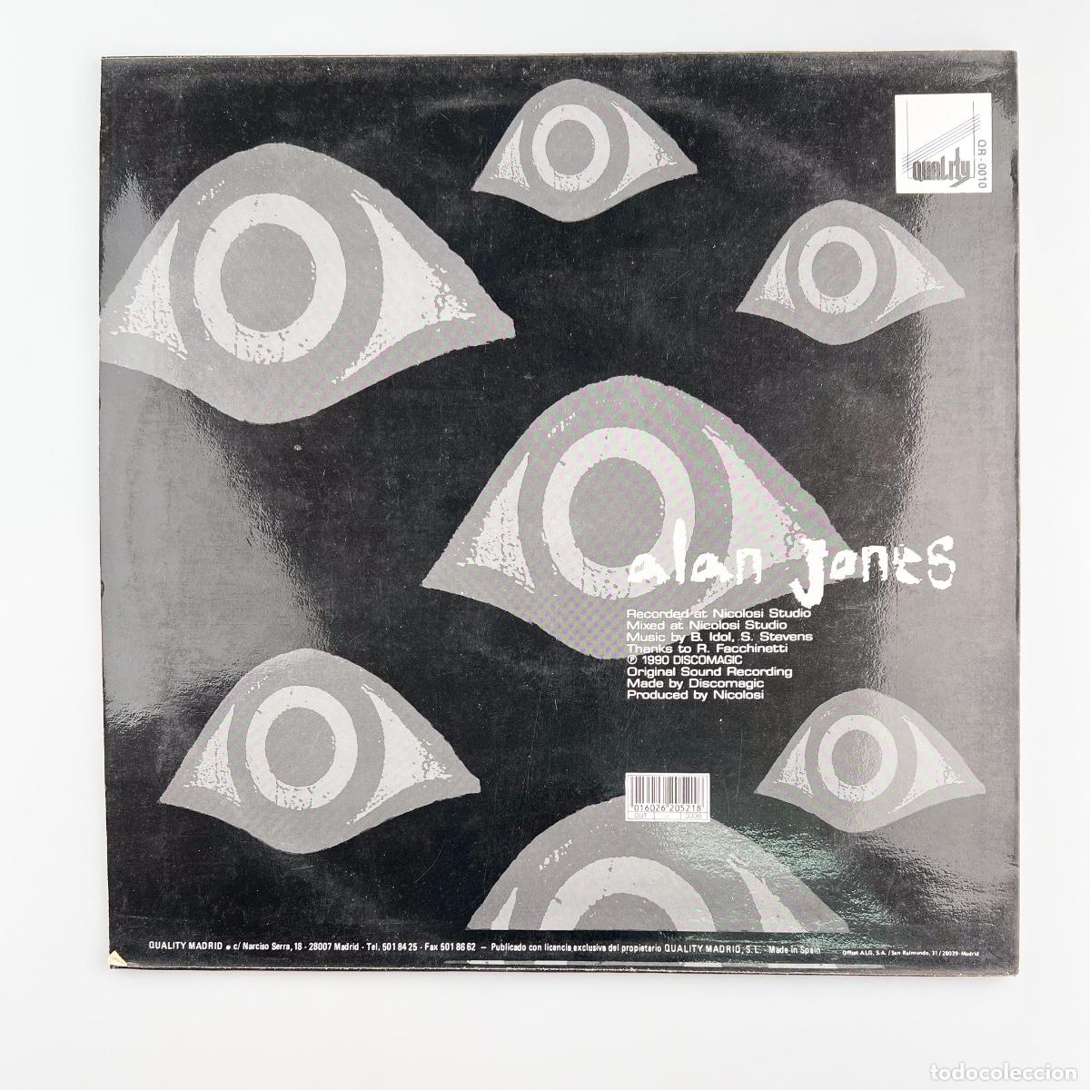 Discos de vinilo: MAXI LP. Alan Jones. Eyes Without A Face (VG/VG+) - Foto 2