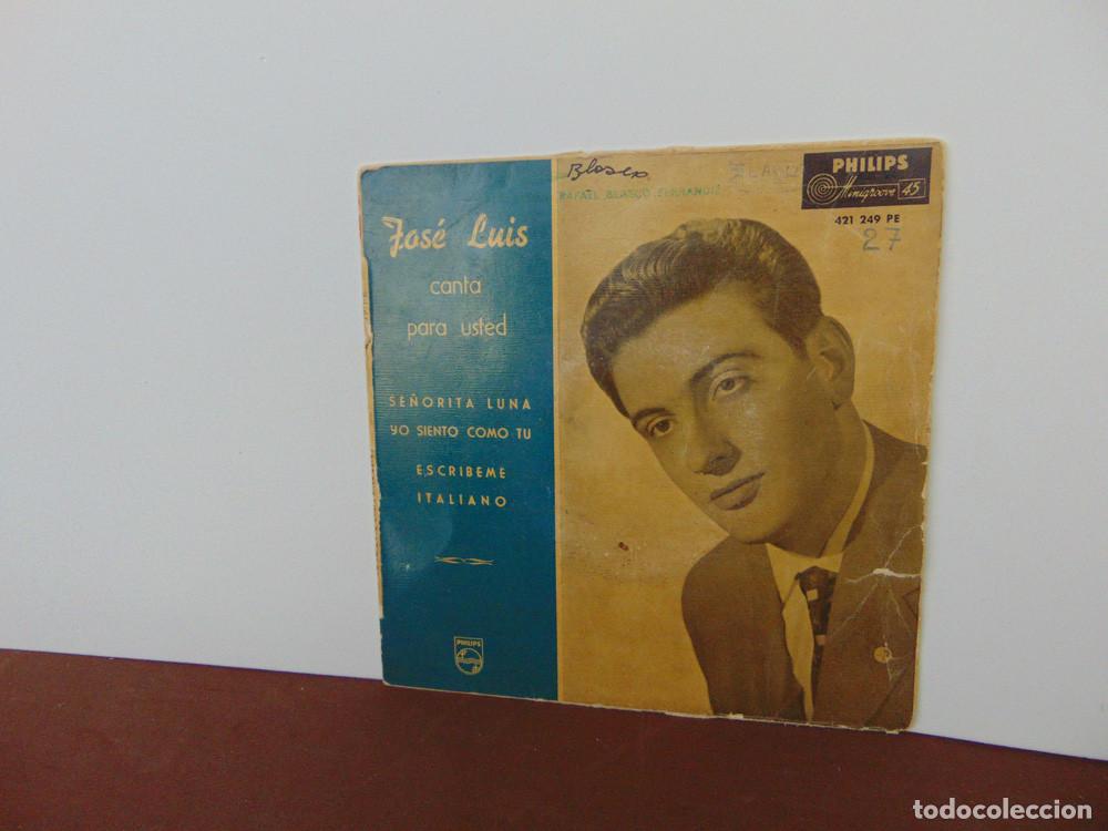 Discos de vinilo: JOSE LUIS CANTA PARA USTED - EP 1959 - Foto 2