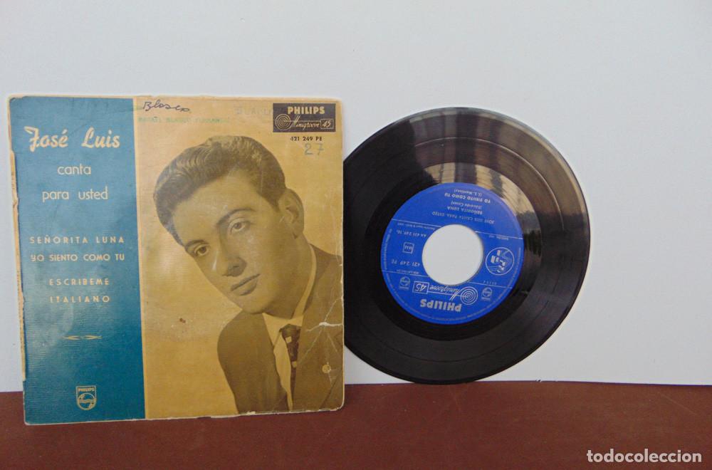 Discos de vinilo: JOSE LUIS CANTA PARA USTED - EP 1959 - Foto 4