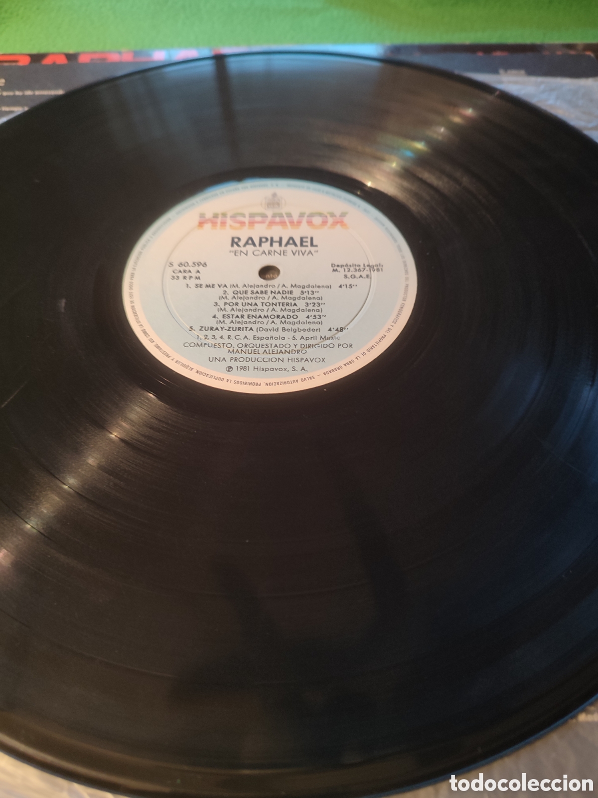 Discos de vinilo: Raphael - En carne viva Vinilo Lp - Foto 3