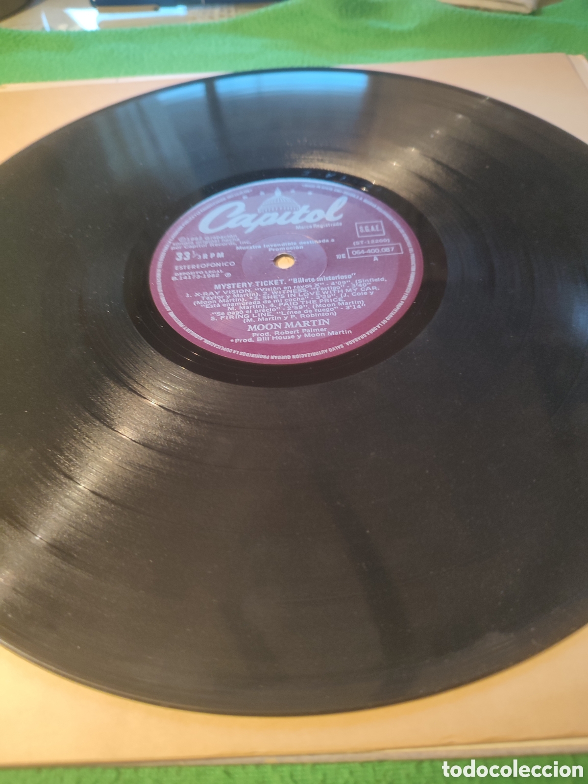 Discos de vinilo: Moon Martin - Mystery ticket vinilo Lp - Foto 2